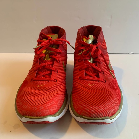 Nike Free Train Instinct Kevin Hart Hustle Red Gold White US Womens 8 Mens 6.5 - Picture 7 of 12
